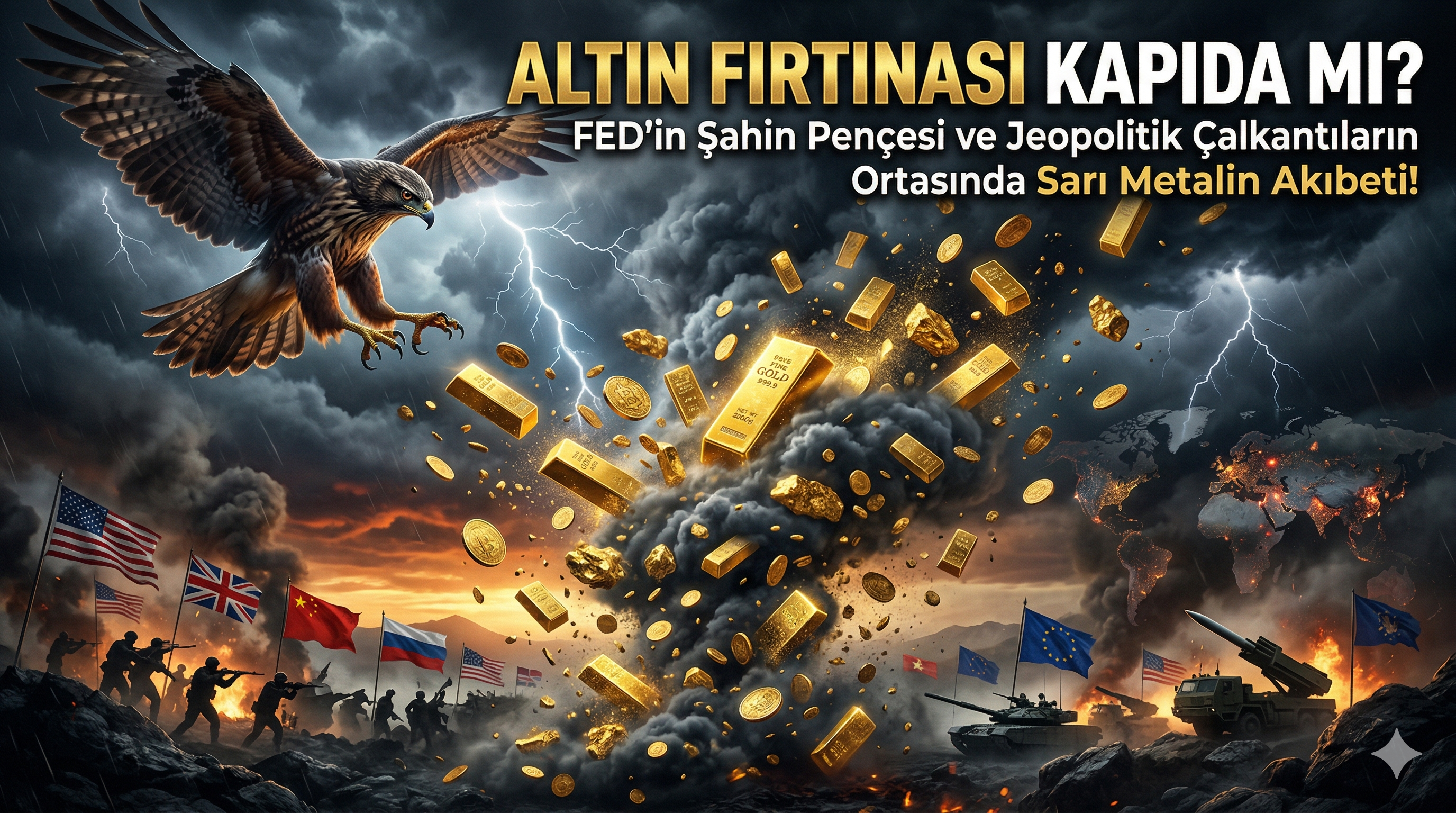 Altın Fırtınası Kapıda mı? FED'in Şahin Pençesi ve Jeopolitik Çalkantıların Ortasında Sarı Metalin Akıbeti!