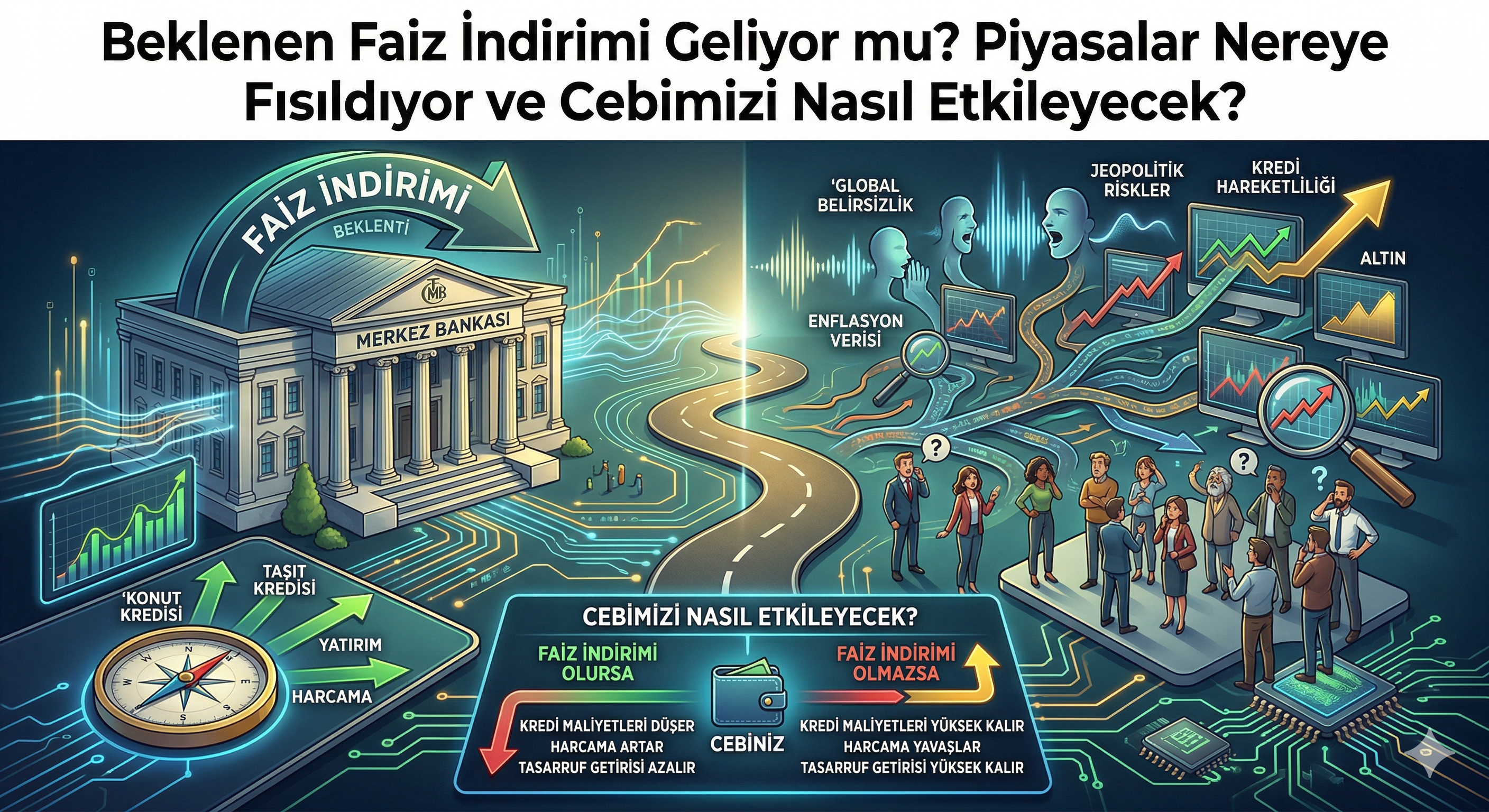 Beklenen Faiz İndirimi Geliyor mu? Piyasalar Neden Farklı Fısıldıyor ve Cebimizi Nasıl Etkileyecek?