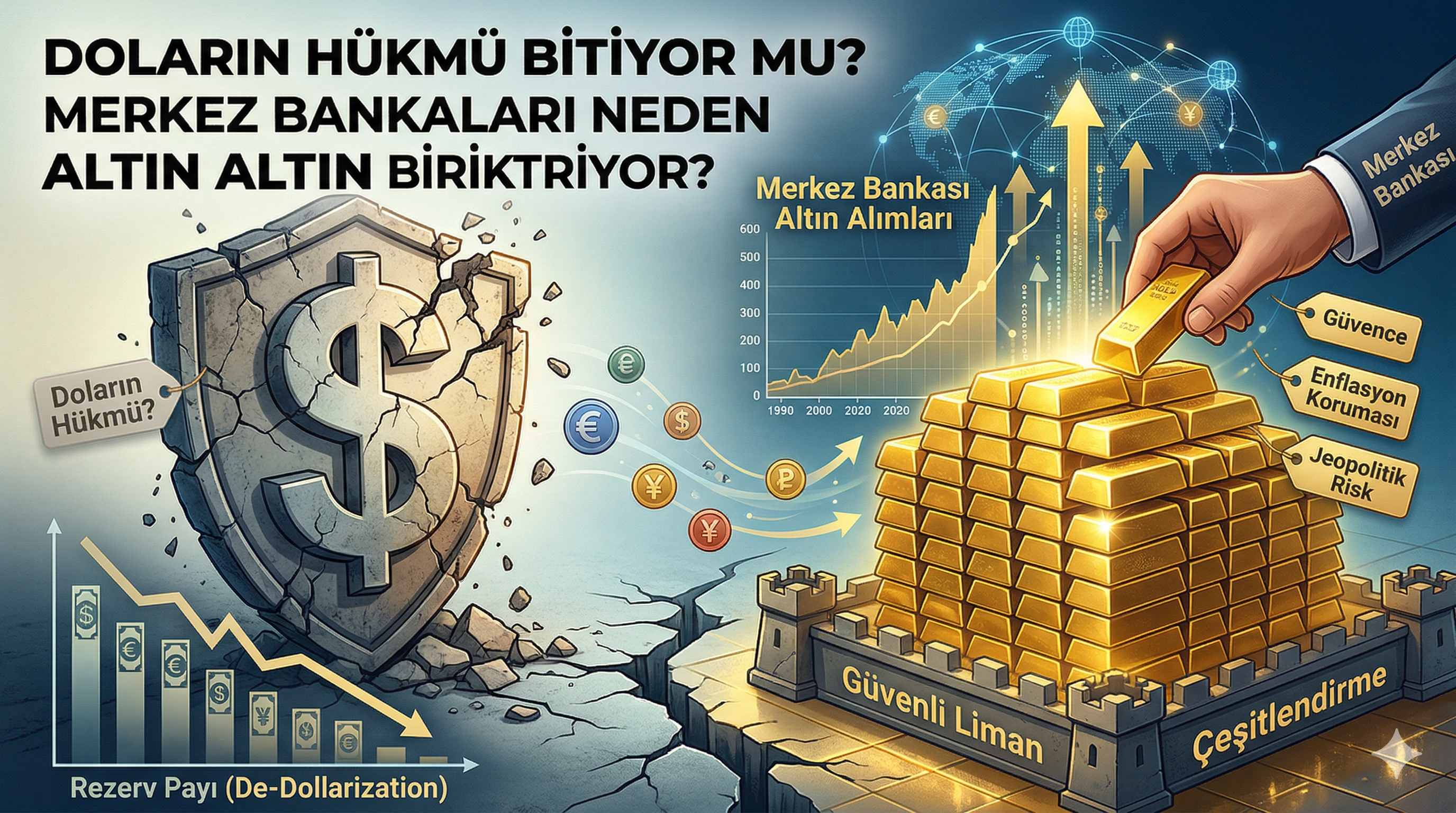 Doların Hükmü Bitiyor mu? Merkez Bankaları Neden Altın Biriktiriyor?