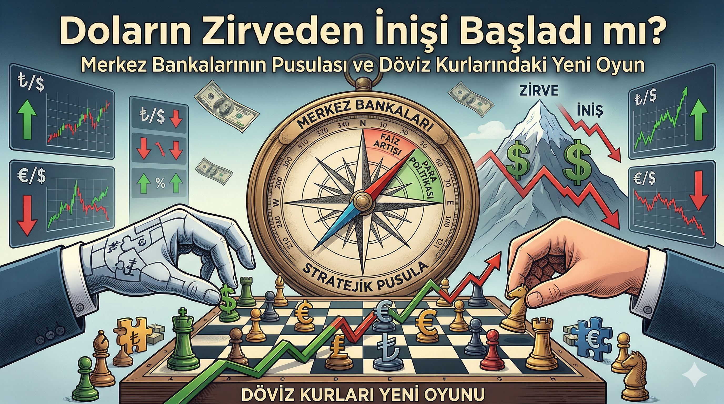 Doların Zirveden İnişi Başladı mı? Merkez Bankalarının Pusulası ve Döviz Kurlarındaki Yeni Oyun
