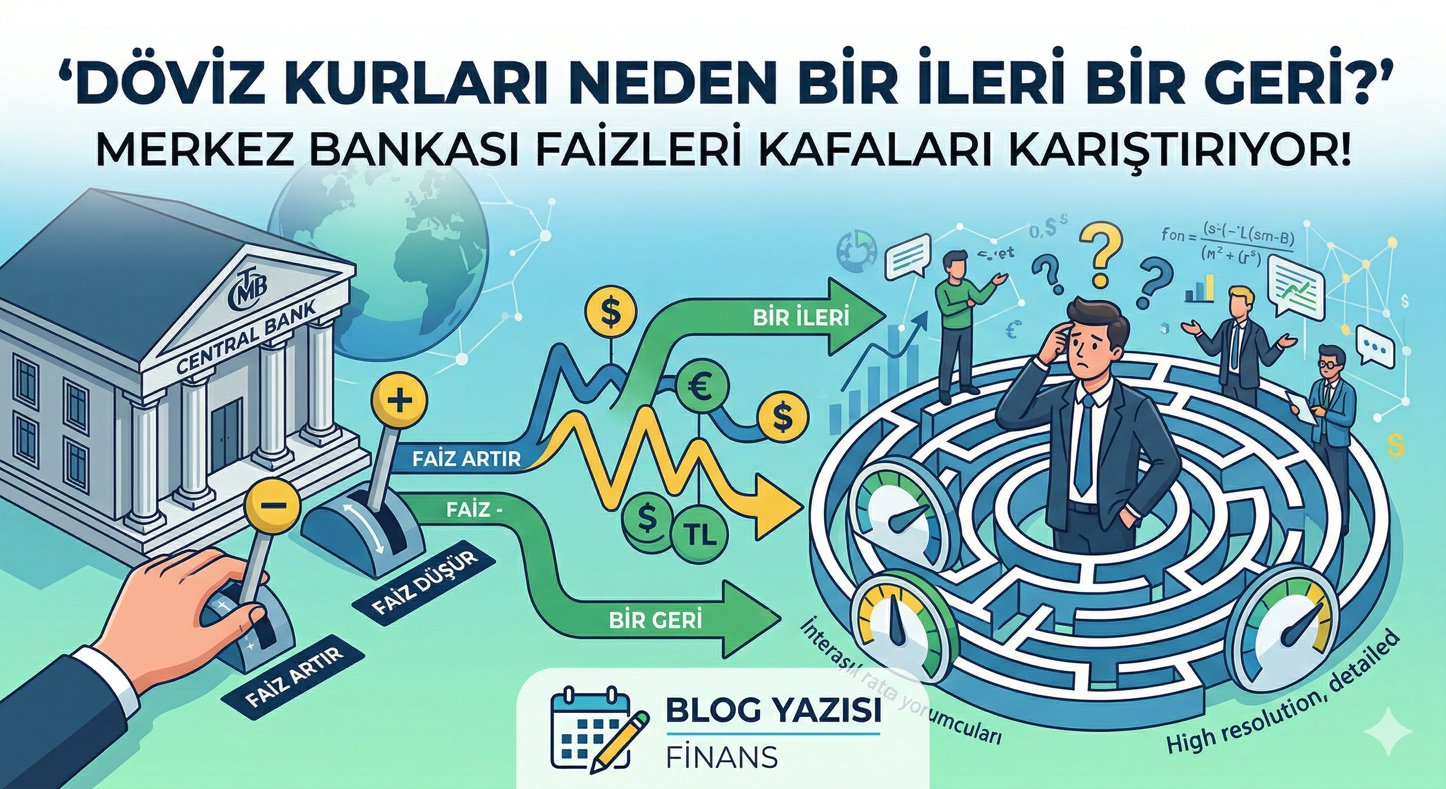 Döviz Kurları Neden Bir İleri Bir Geri? Merkez Bankası Faizleri Kafaları Karıştırıyor!