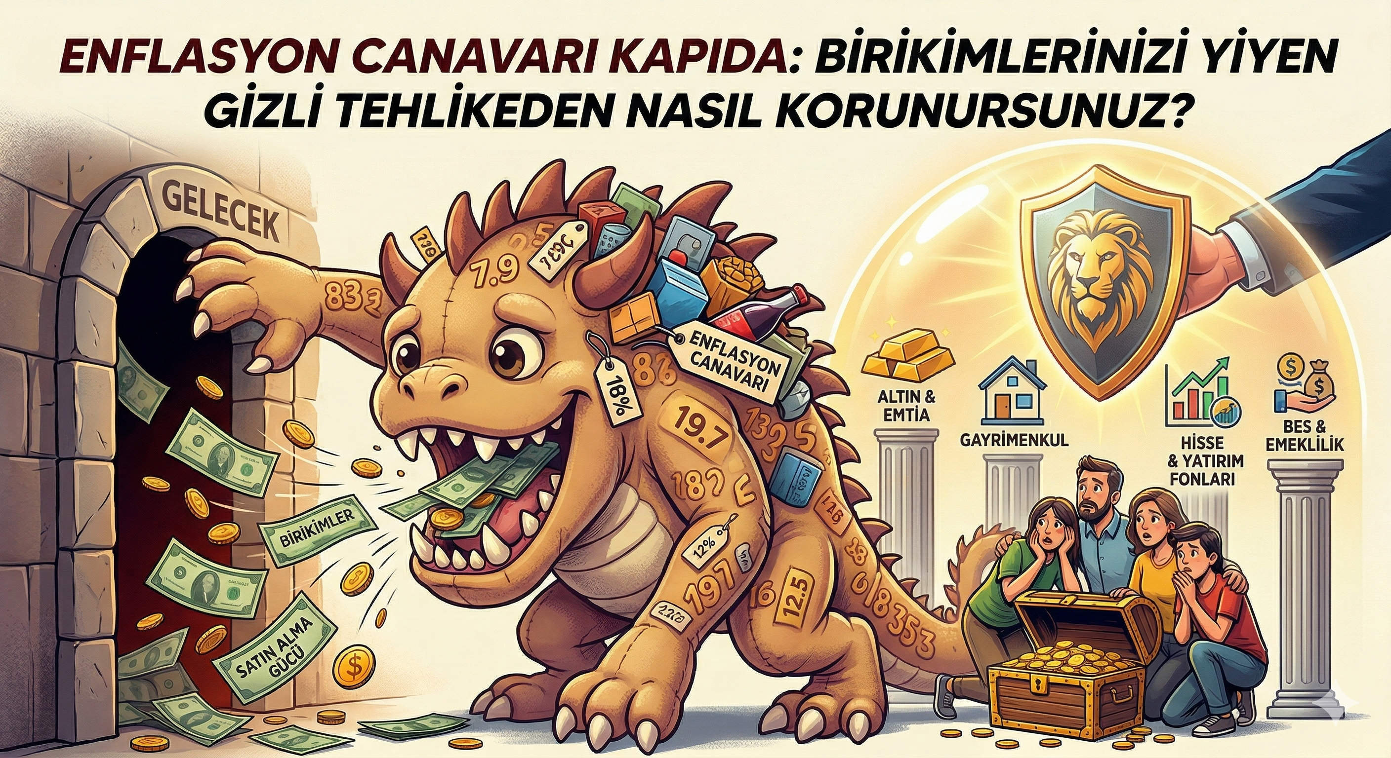 Enflasyon Canavarı Kapıda: Birikimlerinizi Yiyen Gizli Tehlikeden Nasıl Korunursunuz?