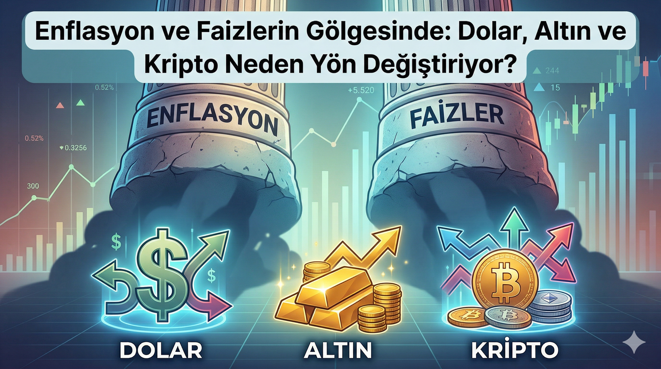 Enflasyon ve Faizlerin Gölgesinde: Dolar, Altın ve Kripto Neden Yön Değiştiriyor?