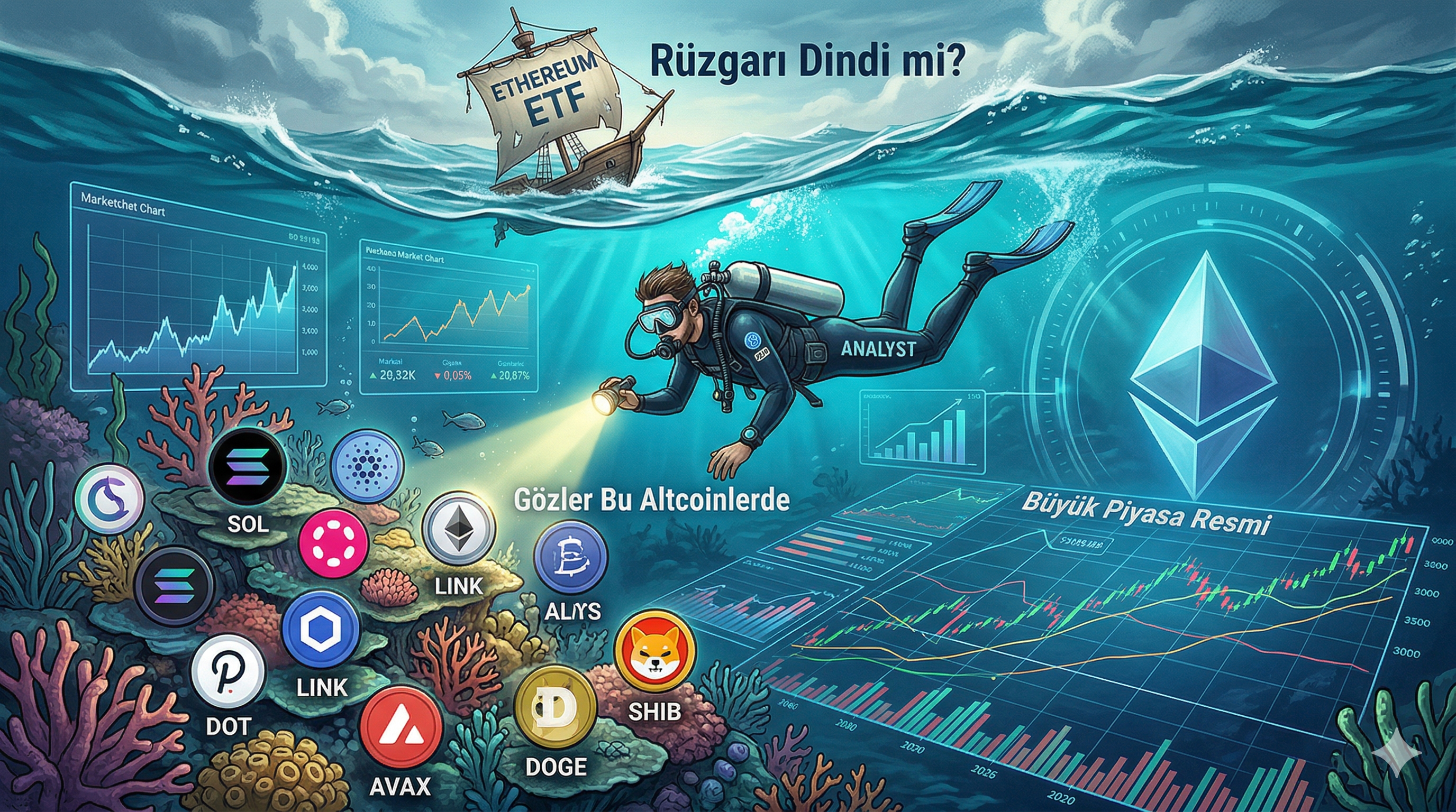 Ethereum ETF Rüzgarı Dindi mi? Şimdi Gözler Hangi Altcoinlerde? Büyük Piyasa Resmine Dalış