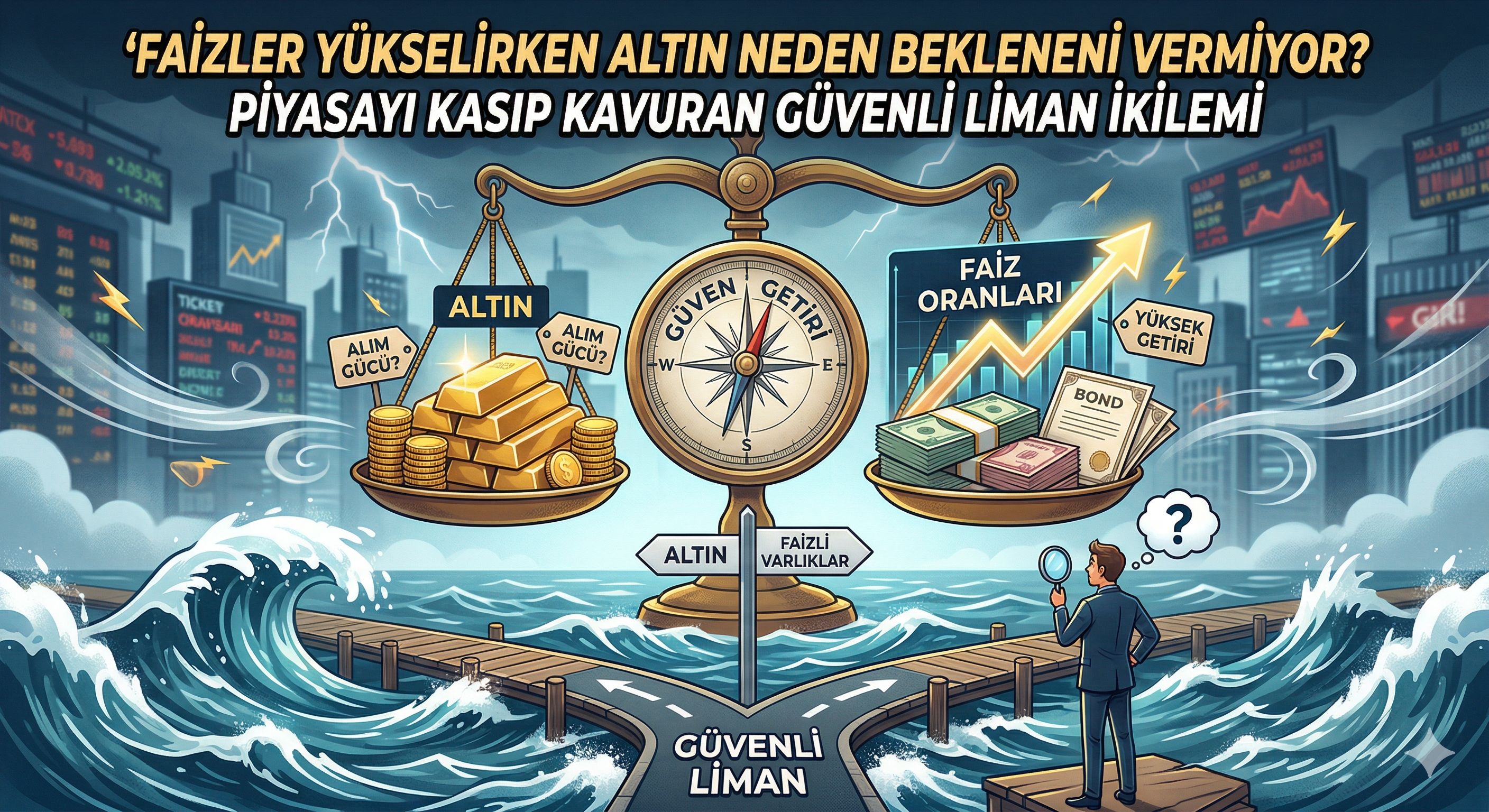 Faizler Yükselirken Altın Neden Bekleneni Vermiyor? Piyasayı Kasıp Kavuran Güvenli Liman İkilemi