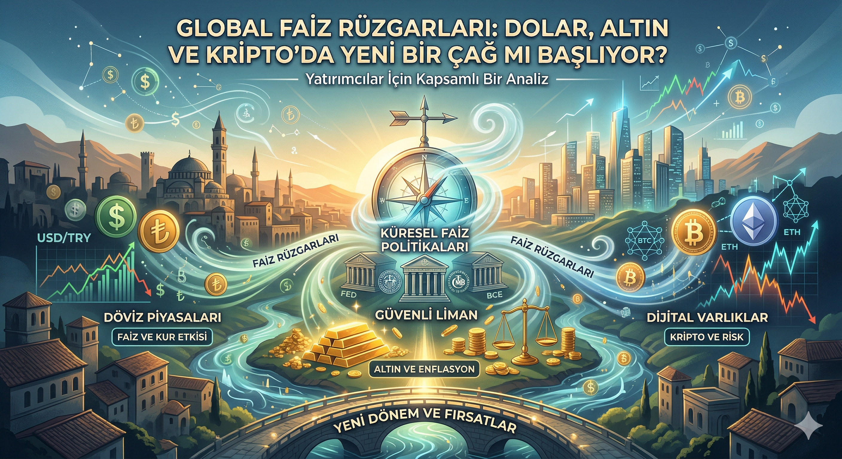 Global Faiz Rüzgarları: Dolar, Altın ve Kripto'da Yeni Bir Çağ mı Başlıyor?