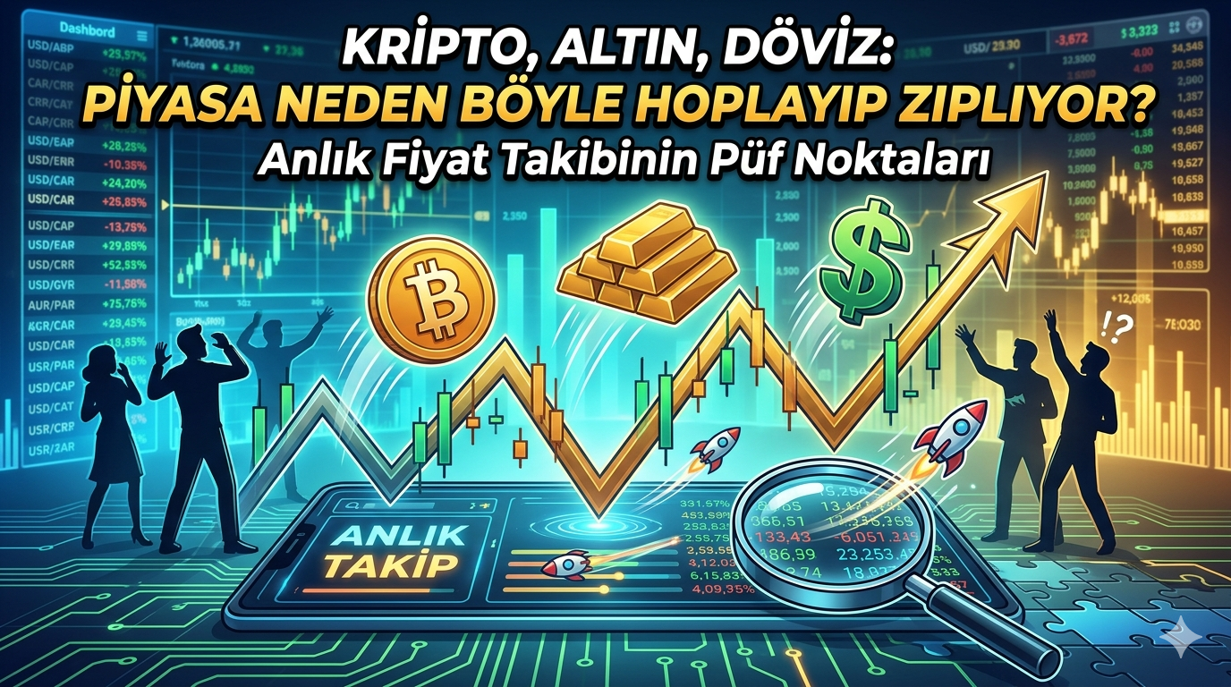 Kripto, Altın, Döviz: Piyasa Neden Böyle Hoplayıp Zıplıyor? Anlık Fiyat Takibinin Püf Noktaları