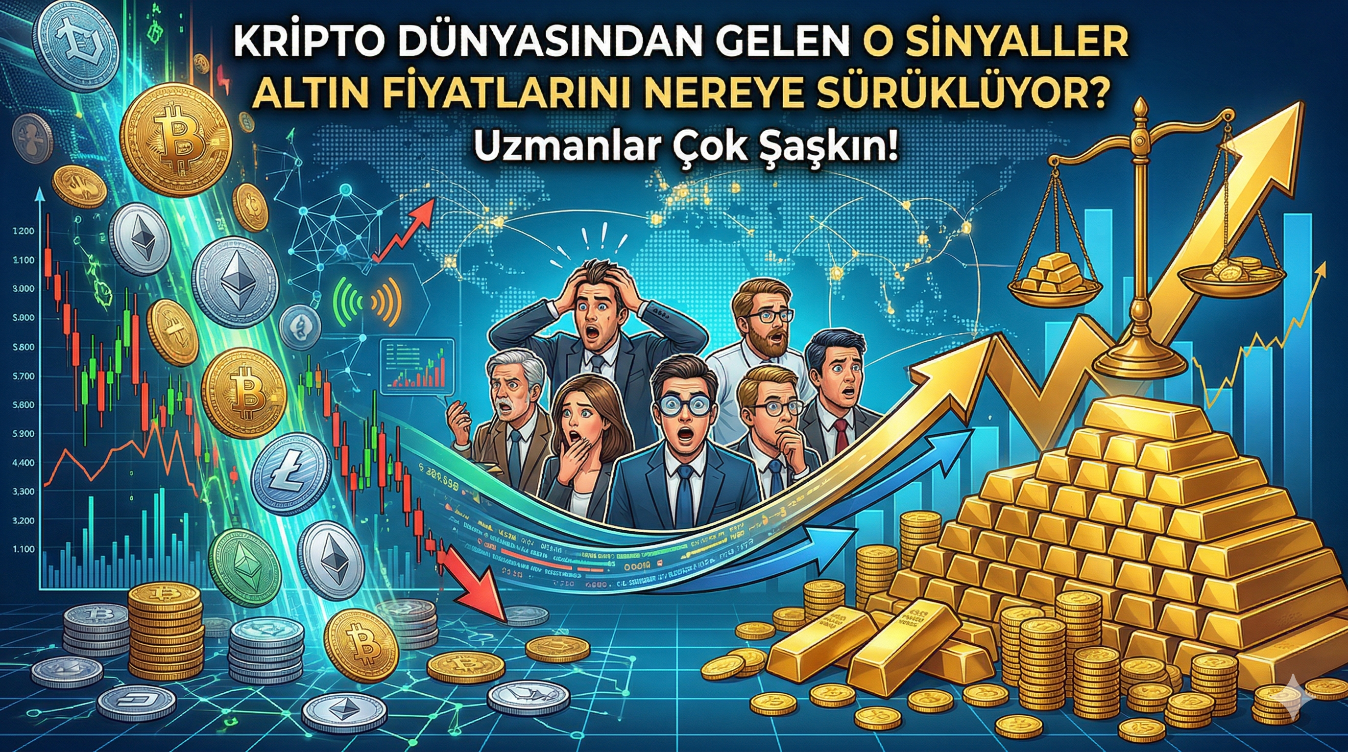 Kripto Dünyasından Gelen O Sinyaller Altın Fiyatlarını Nereye Sürüklüyor? Uzmanlar Çok Şaşkın!
