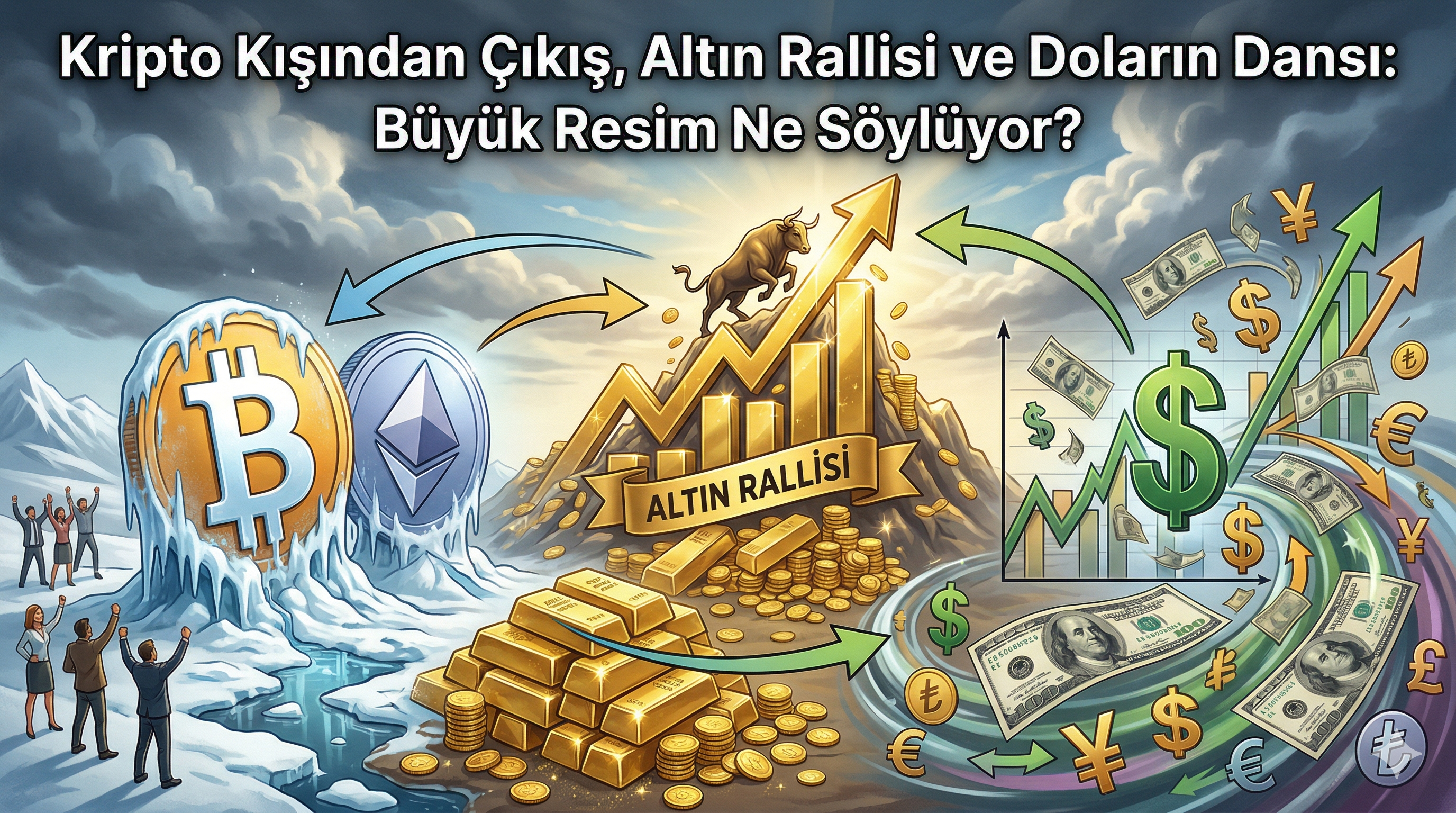 Kripto Kışından Çıkış, Altın Rallisi ve Doların Dansı: Büyük Resim Ne Söylüyor?