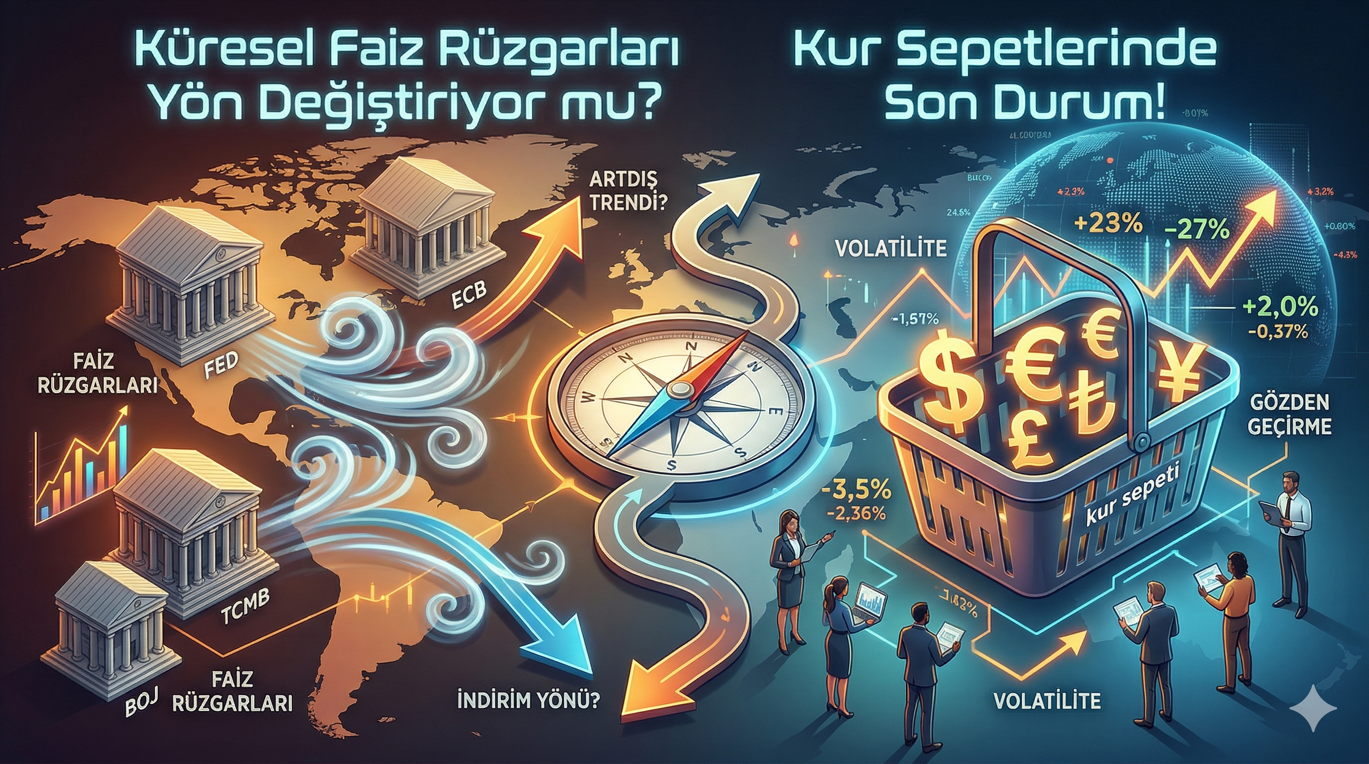 Küresel Faiz Rüzgarları Yön Değiştiriyor mu? Kur Sepetlerinde Son Durum!