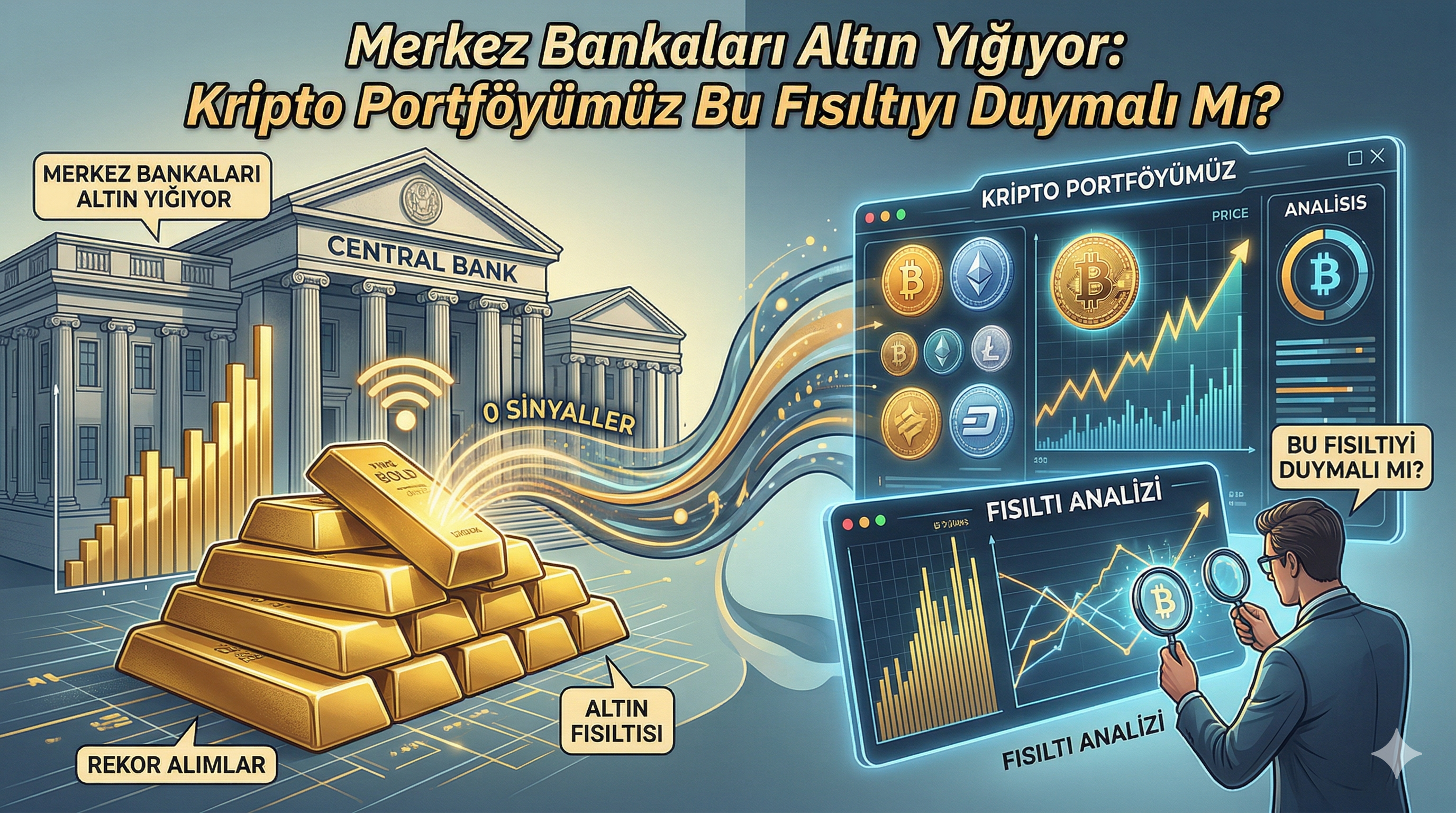 Merkez Bankaları Altın Yığıyor: Kripto Portföyümüz Bu Fısıltıyı Duymalı Mı?