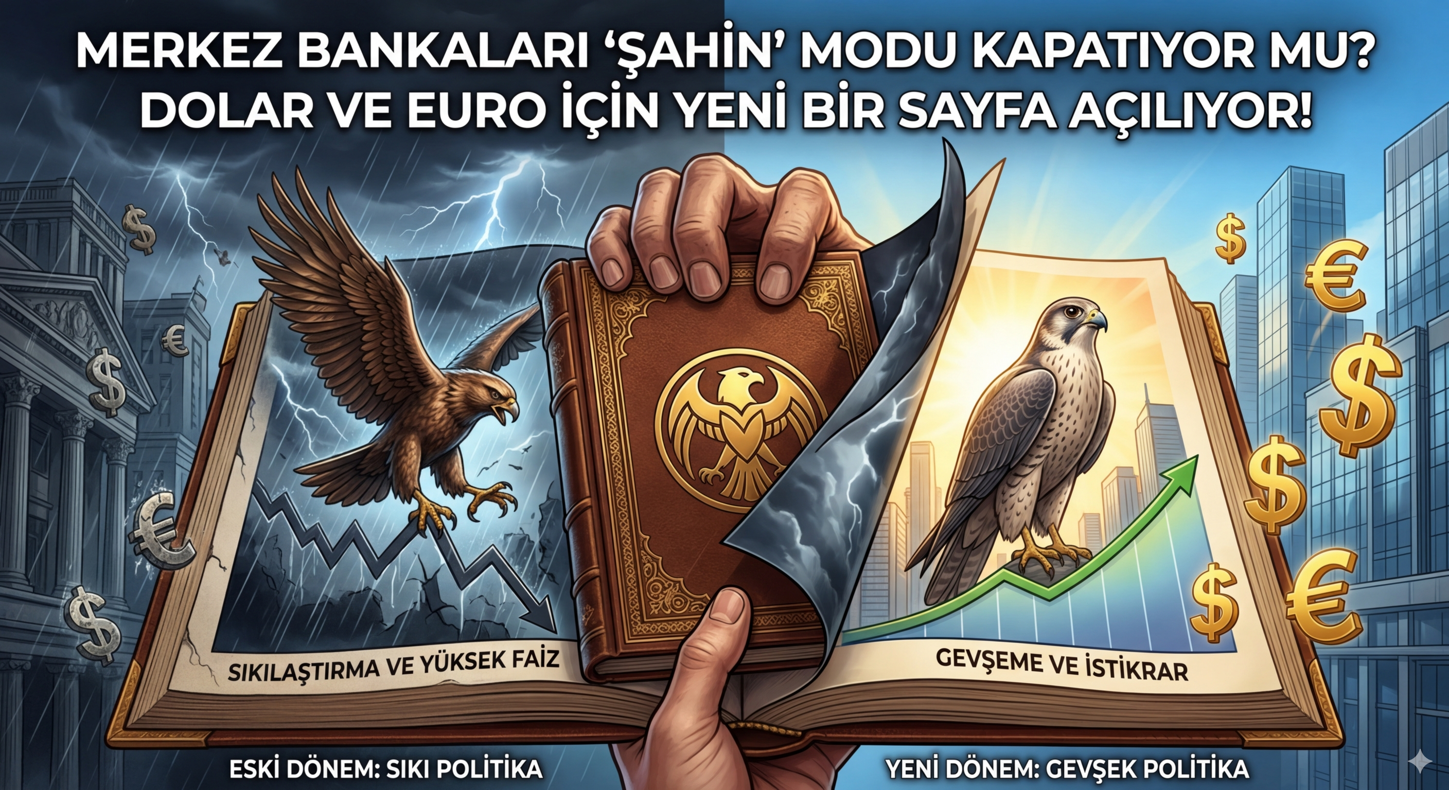 Merkez Bankaları "Şahin" Modu Kapatıyor mu? Dolar ve Euro İçin Yeni Bir Sayfa Açılıyor!