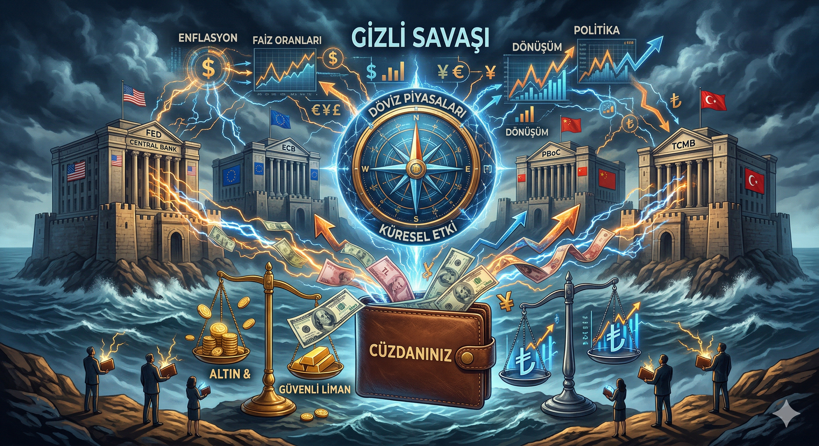 Merkez Bankaları'nın Kritik Hamleleri: Cüzdanınızdaki Dolar, Altın, Kripto ve Emtia Fiyatları Nasıl Değişecek?