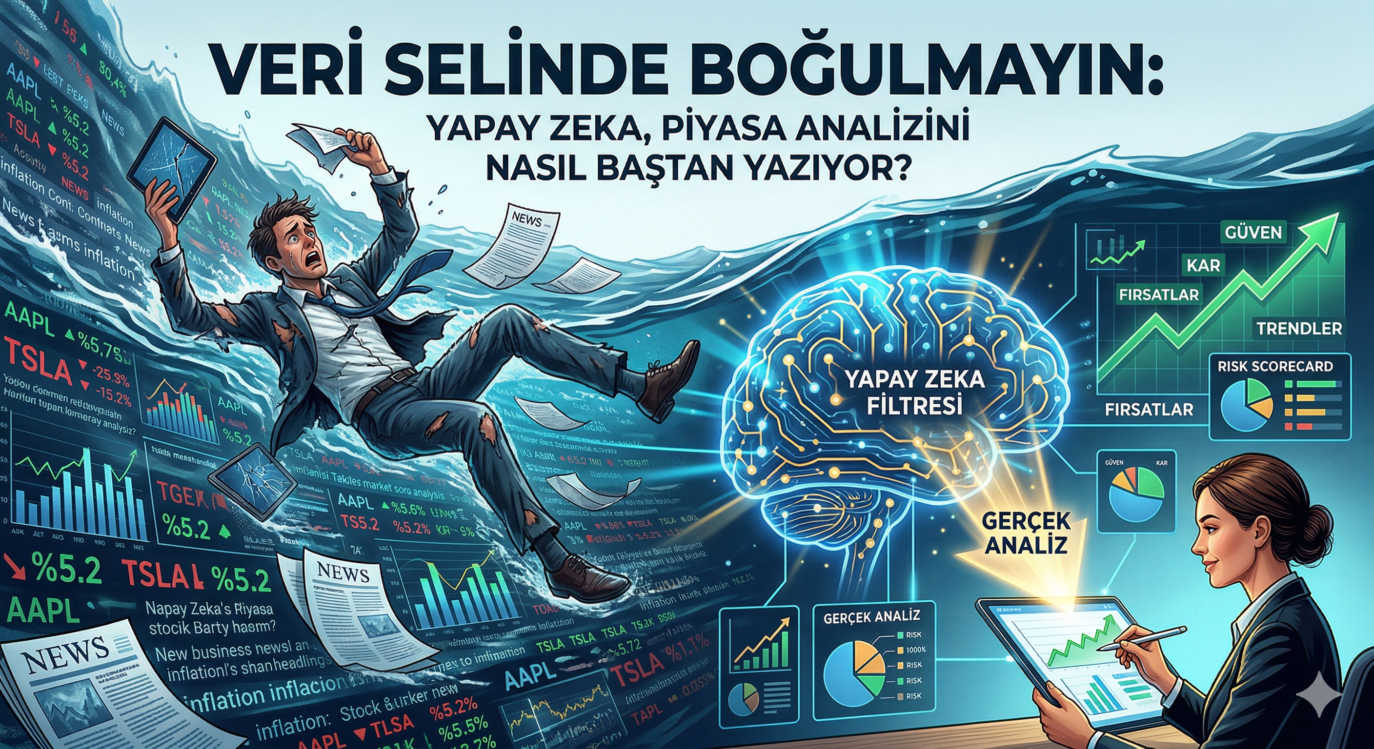 Veri Selinde Boğulmayın: Yapay Zeka, Piyasa Analizini Nasıl Baştan Yazıyor?