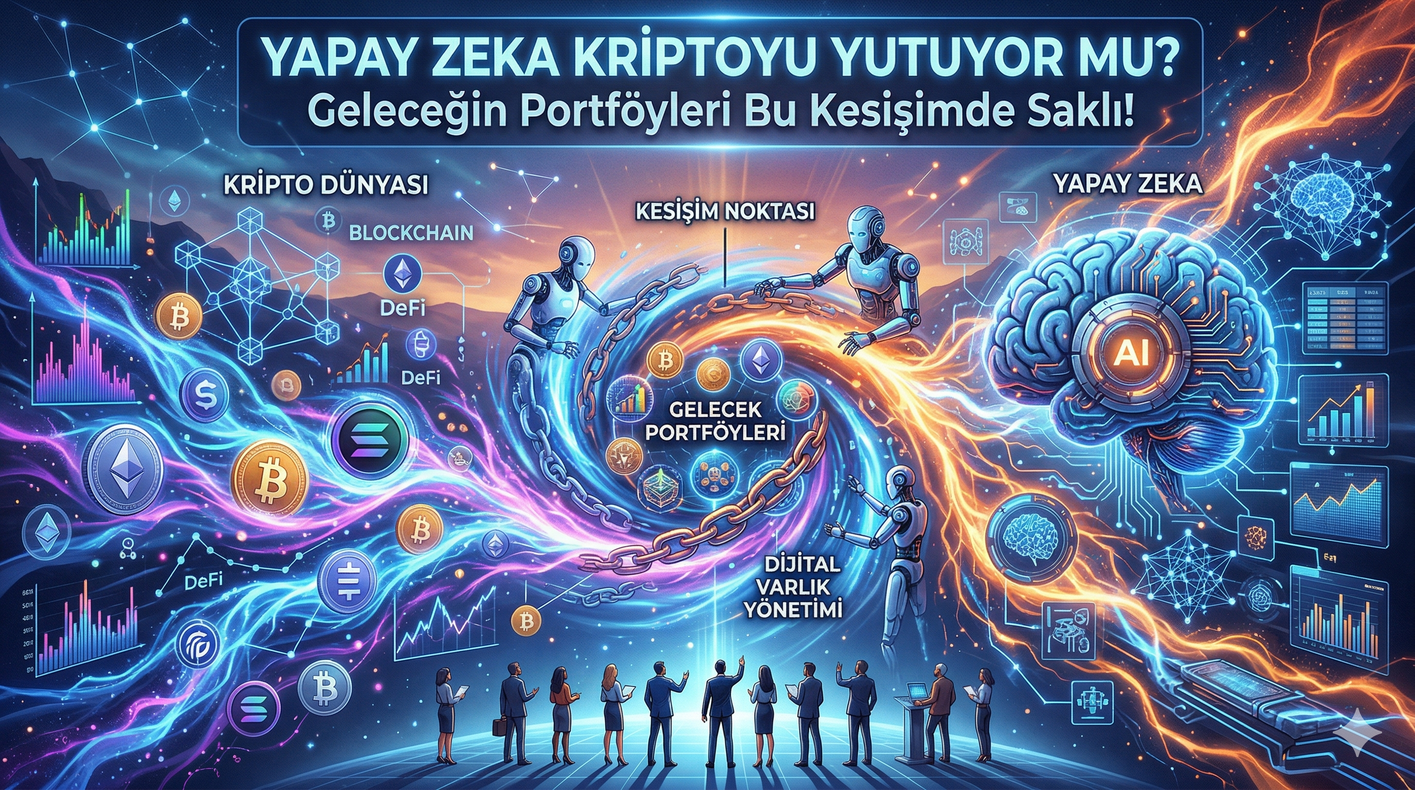 Yapay Zeka Kriptoyu Yutuyor mu? Geleceğin Portföyleri Bu Kesişimde Saklı!