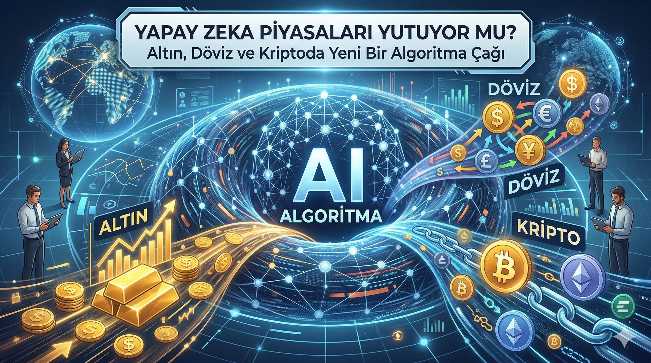 Yapay Zeka Piyasaları Yutuyor mu? Altın, Döviz ve Kriptoda Yeni Bir Algoritma Çağı
