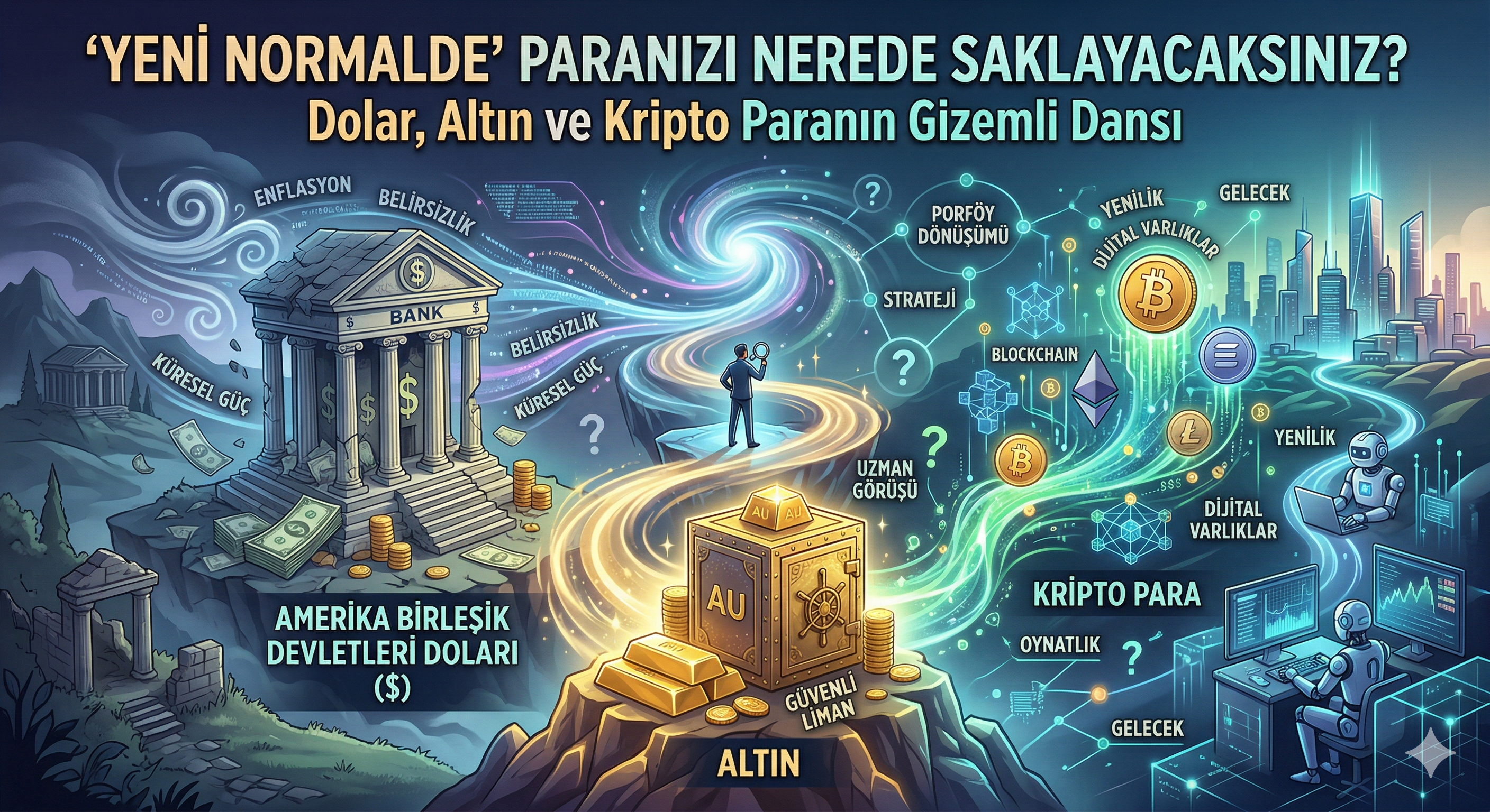 'Yeni Normalde' Paranızı Nerede Saklayacaksınız? Dolar, Altın ve Kripto Paranın Gizemli Dansı